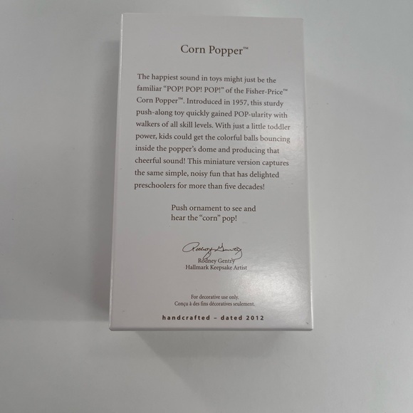 Hallmark Fisher-Price Red and Blue Learning Popper Toy Ornament - Picture 2 of 4